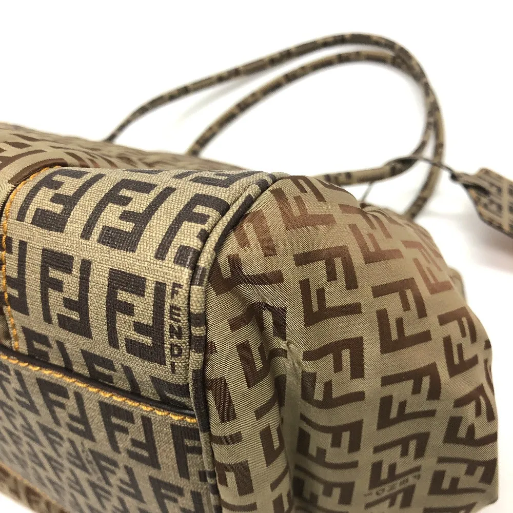 FENDI Handbag 8BN174 PVC / nylon beige Zucchino Women Used