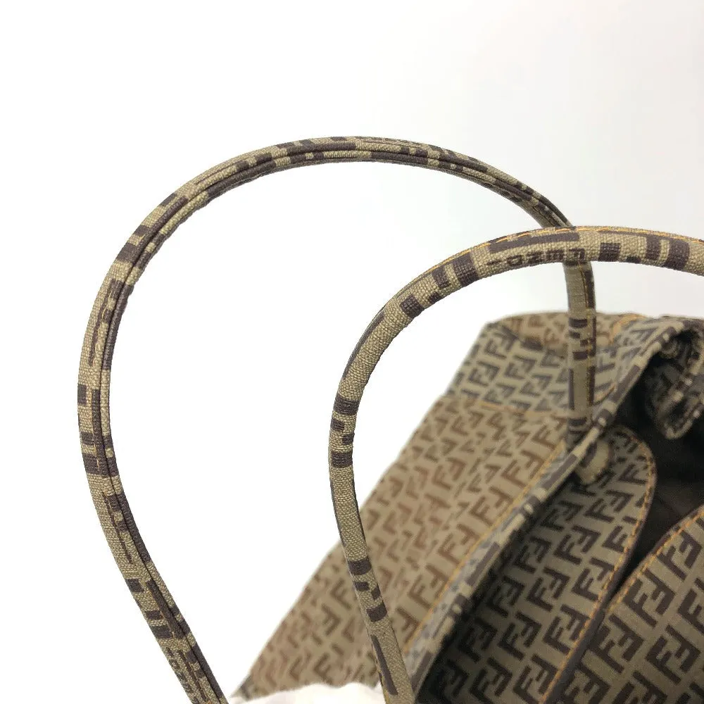 FENDI Handbag 8BN174 PVC / nylon beige Zucchino Women Used