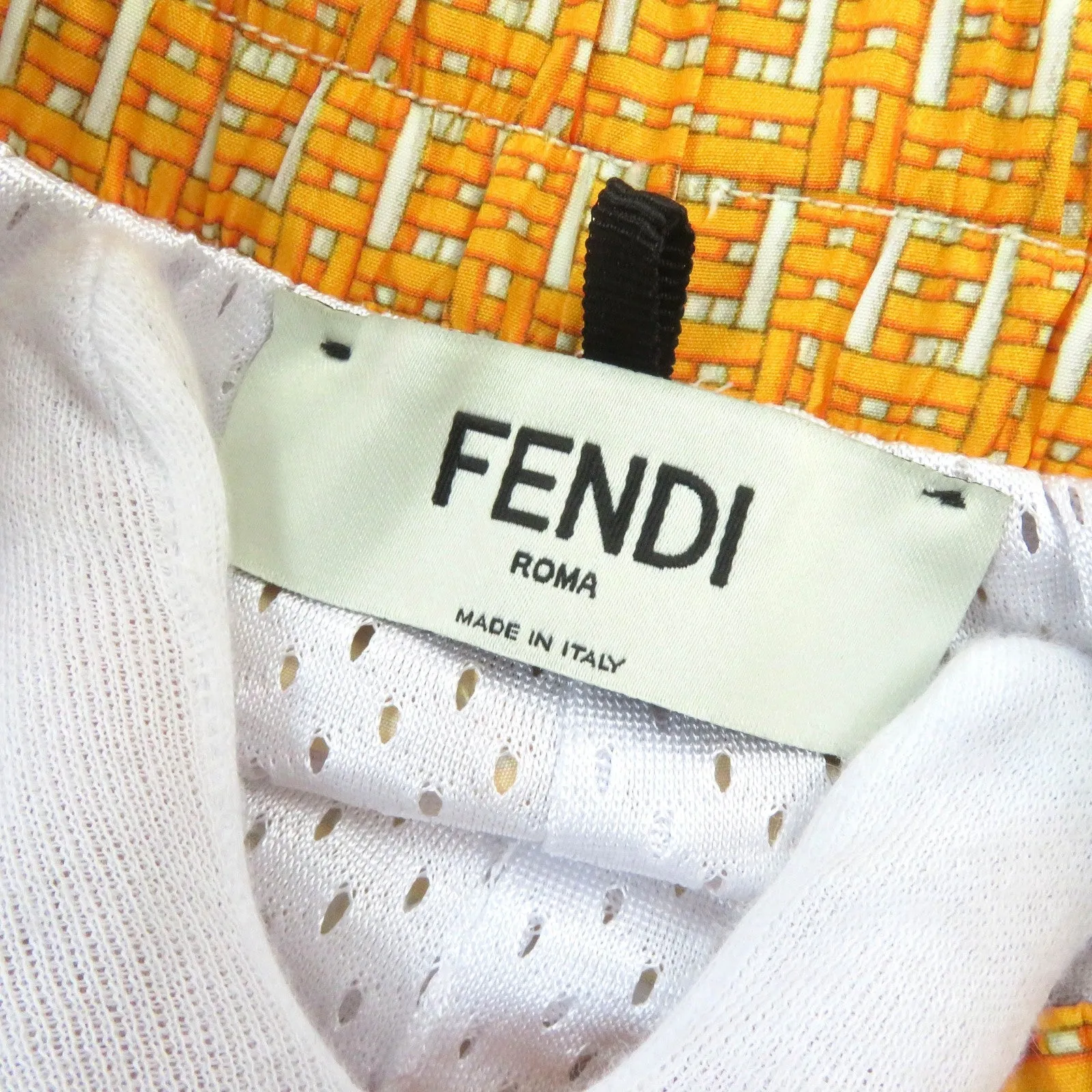 FENDI Shorts FAB230 polyester Yellow type XS