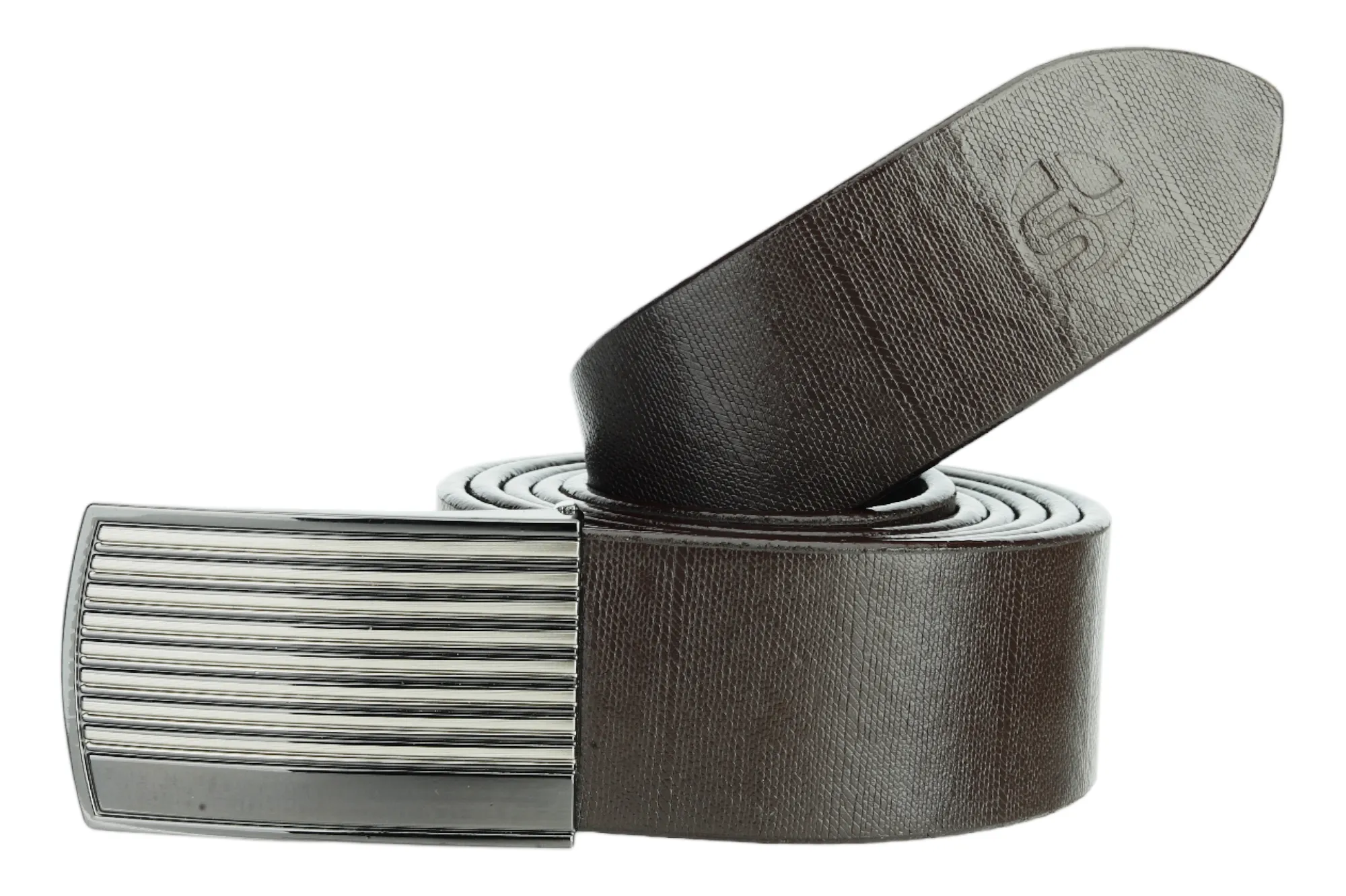 FORMAL LEATHER BELT 90981 (BROWN)