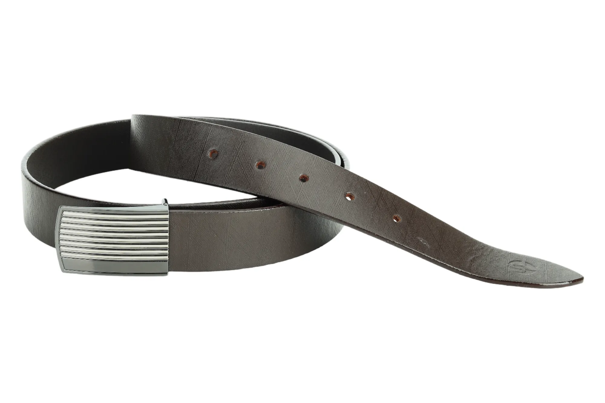 FORMAL LEATHER BELT 90981 (BROWN)