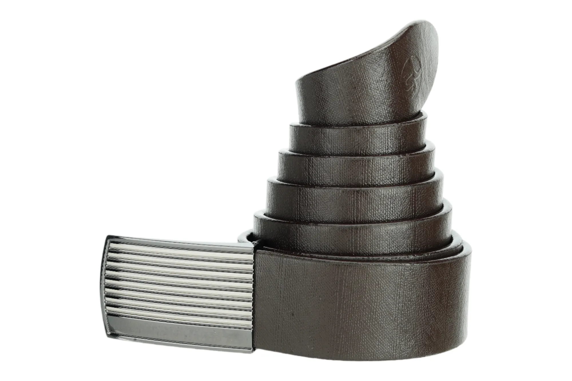 FORMAL LEATHER BELT 90981 (BROWN)