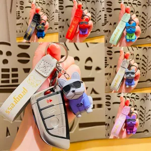 Frenchie Punk Key Chain – Unique Bag Pendant for Stylish Accessorizing