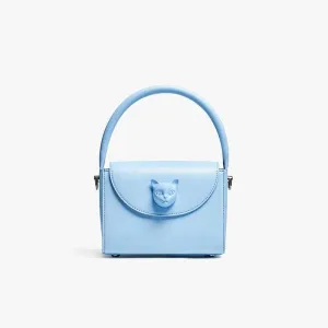Genuine Leather Square Flap Pocket Shoulder Bag