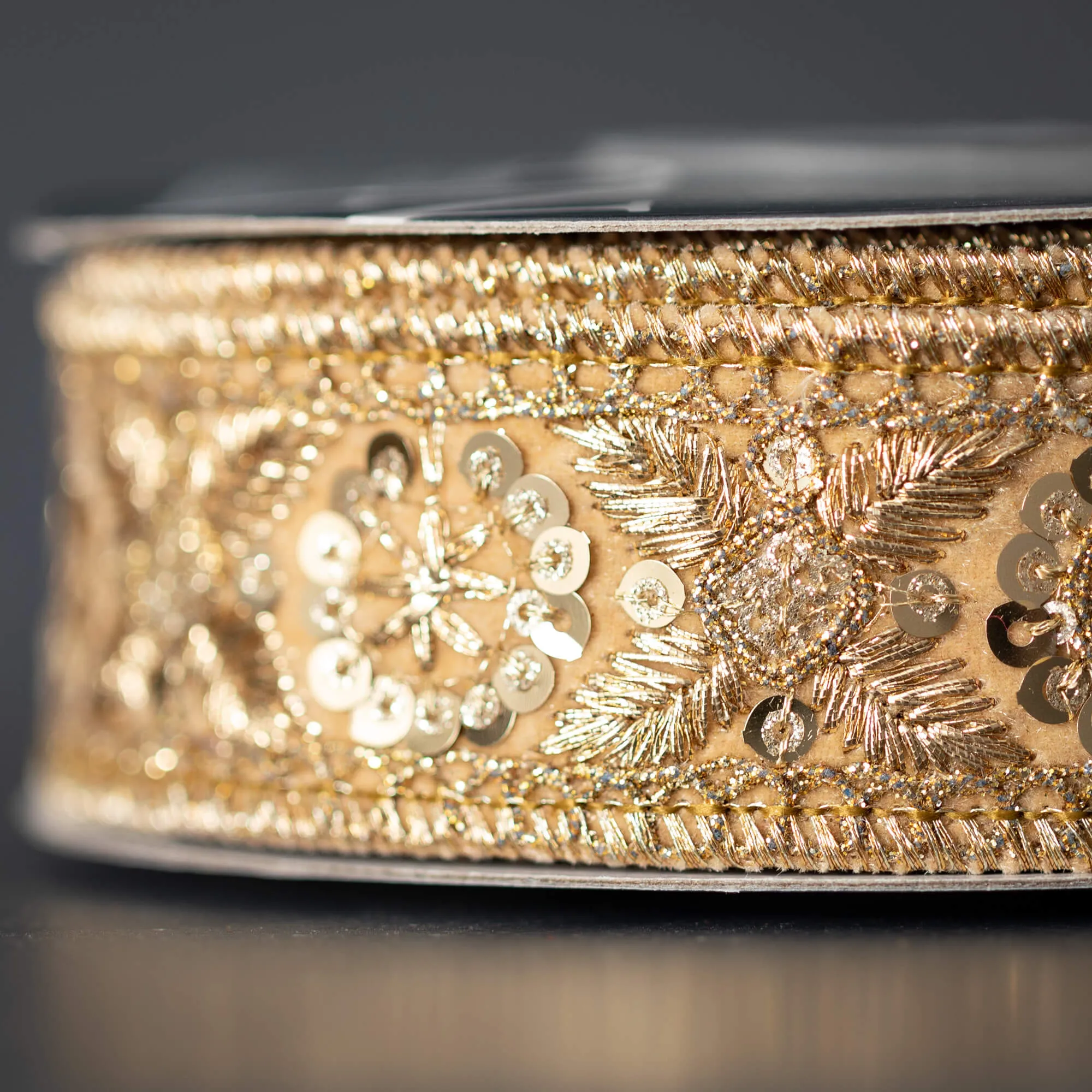 Gold On Gold Brocade Ribbon