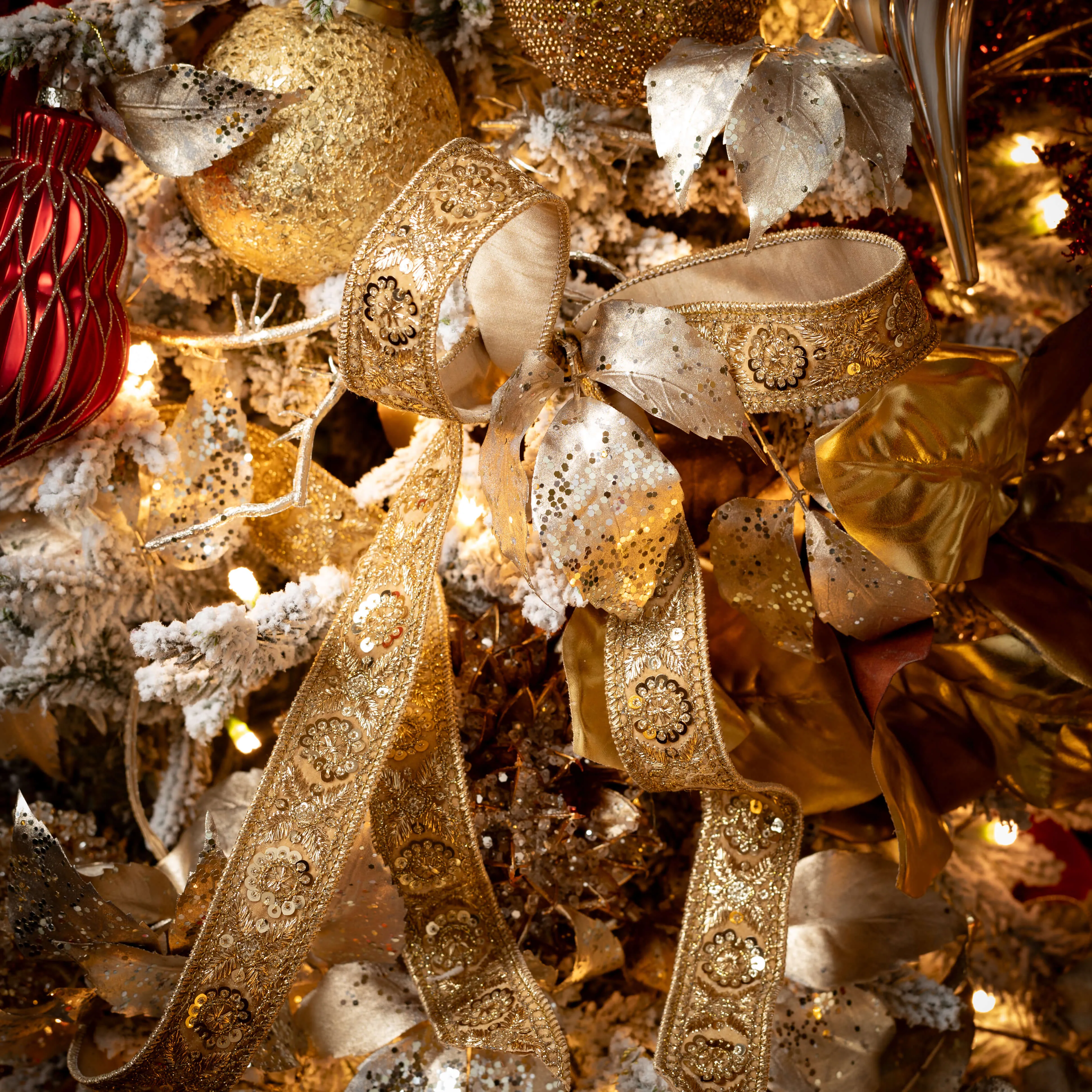 Gold On Gold Brocade Ribbon