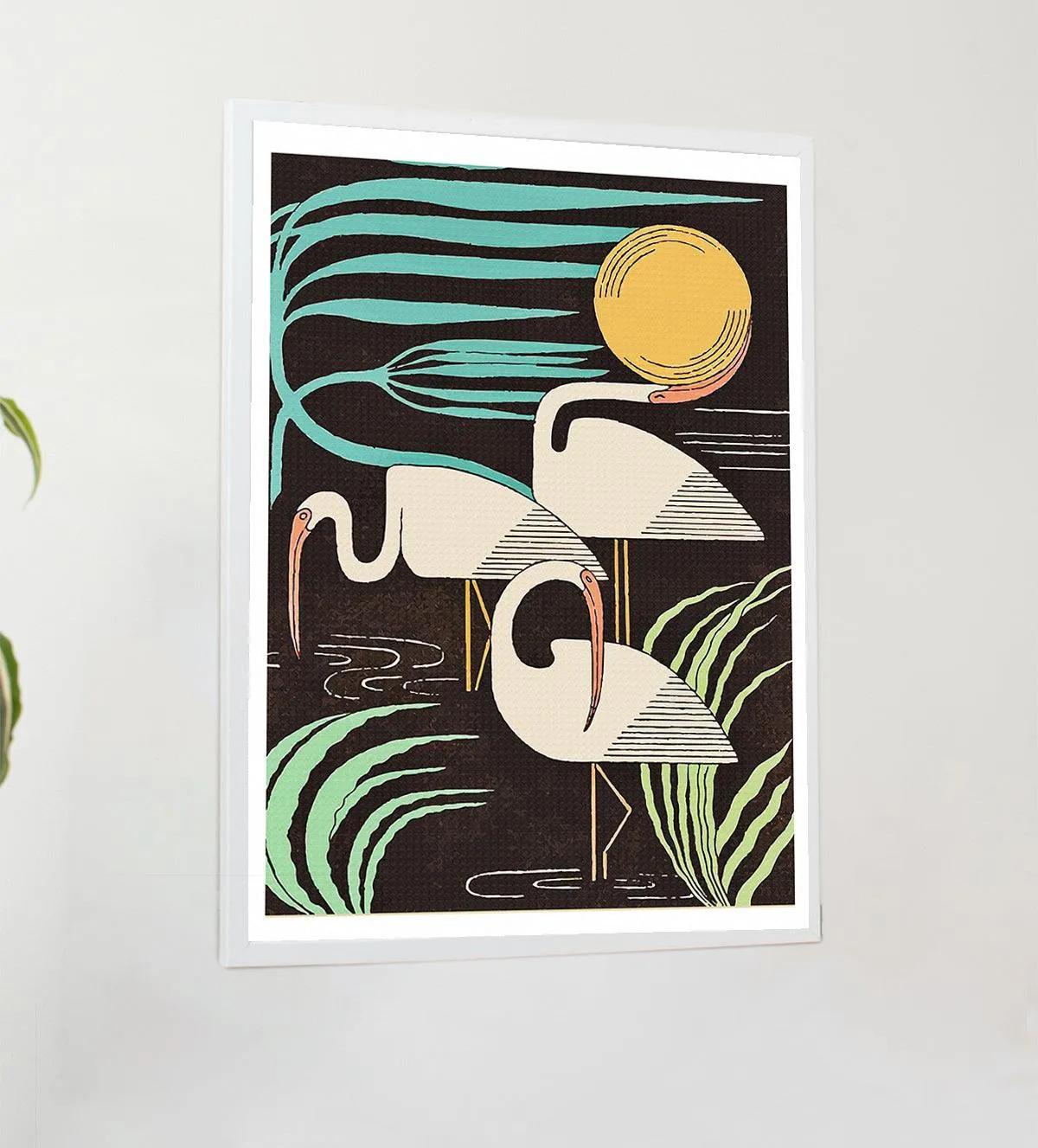 Graceful Elegance: Flamingos in the Golden Breeze