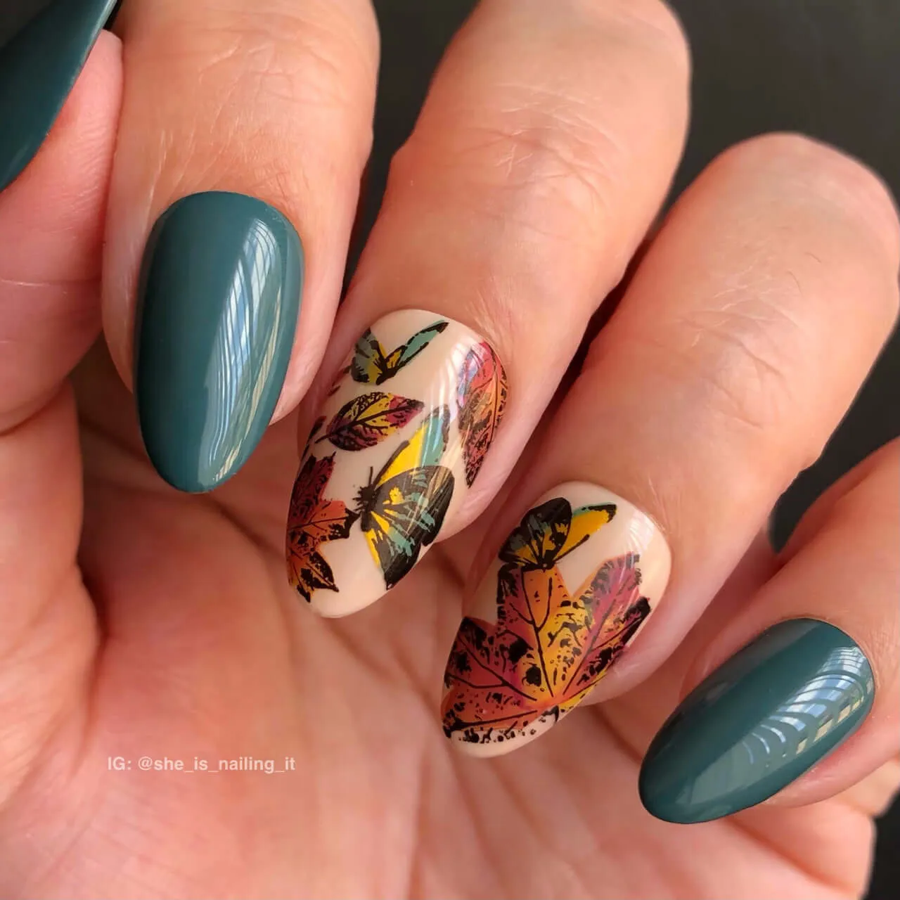Graceful leaves (CjS-318) Steel Nail Art Layered Stamping Plate
