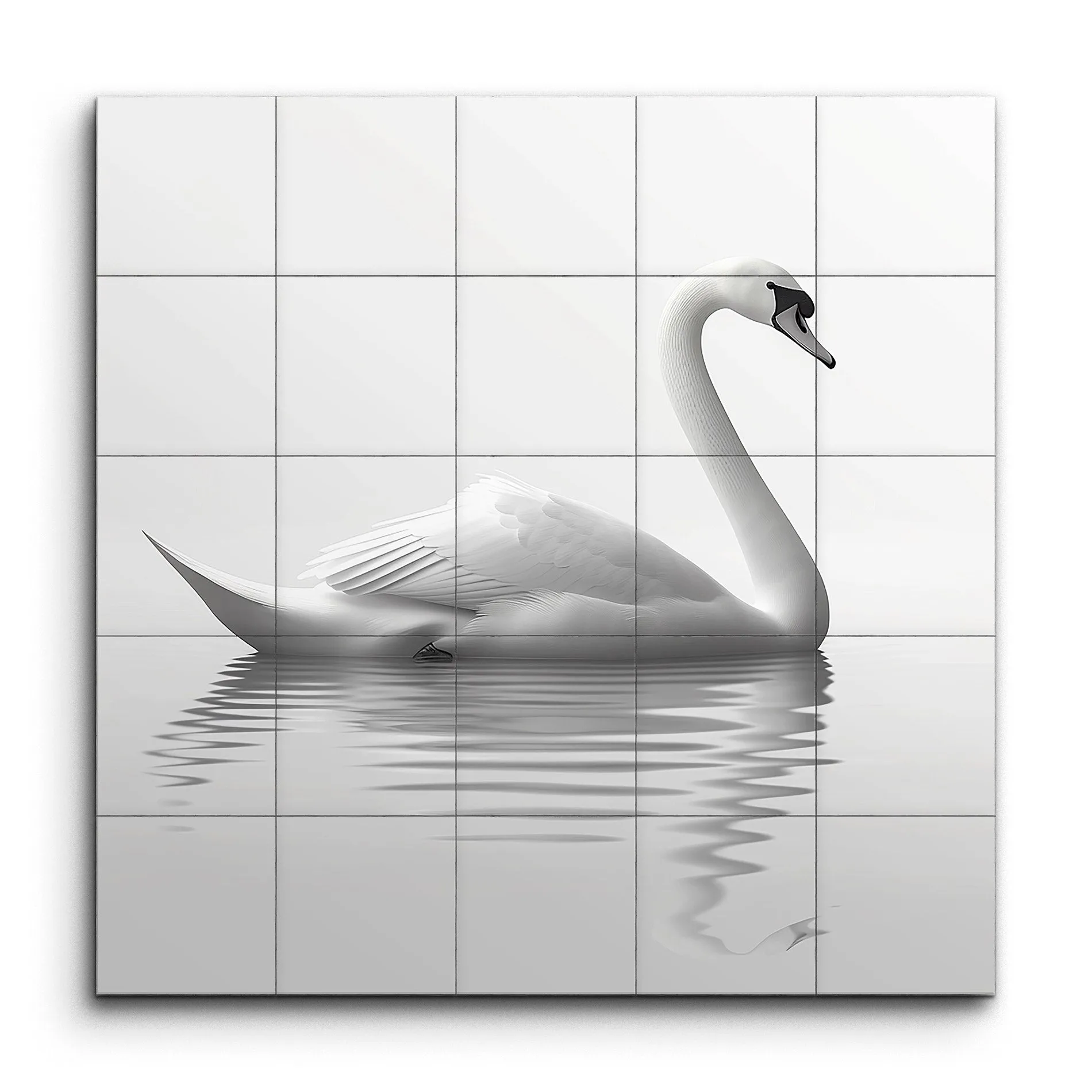Graceful Swan on Tranquil Waters