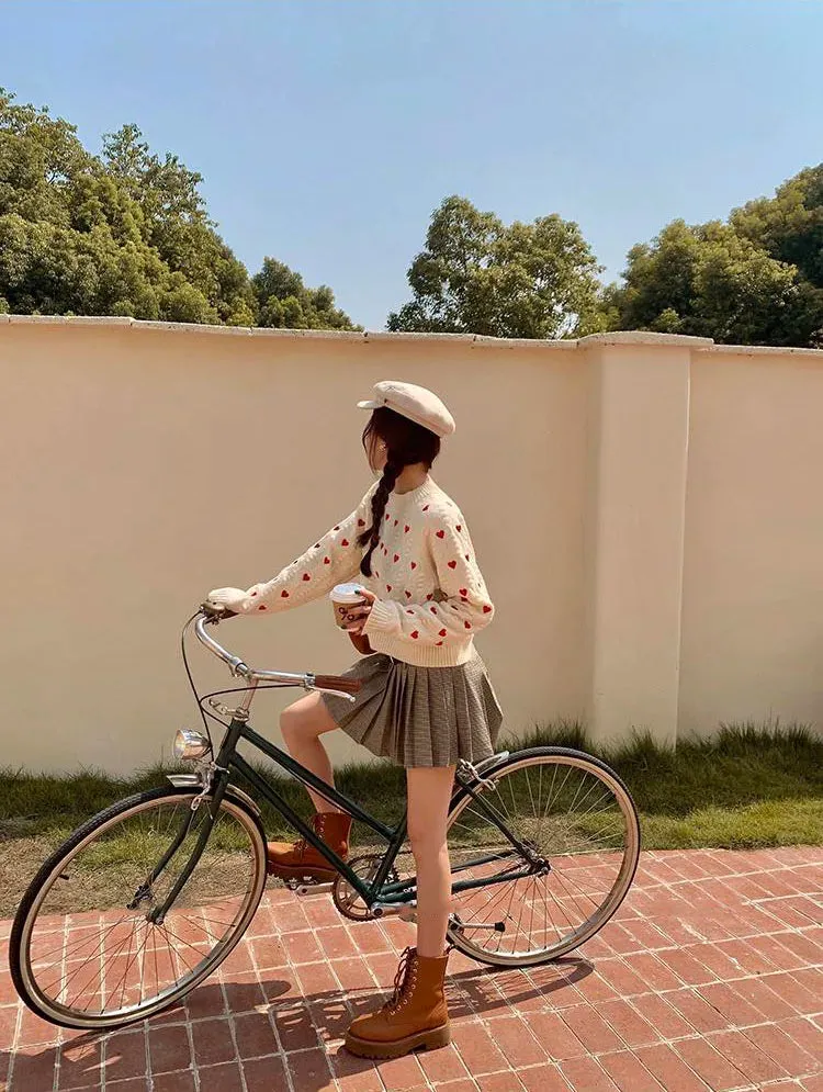 Heart Cabel Stylish Knit Sweater