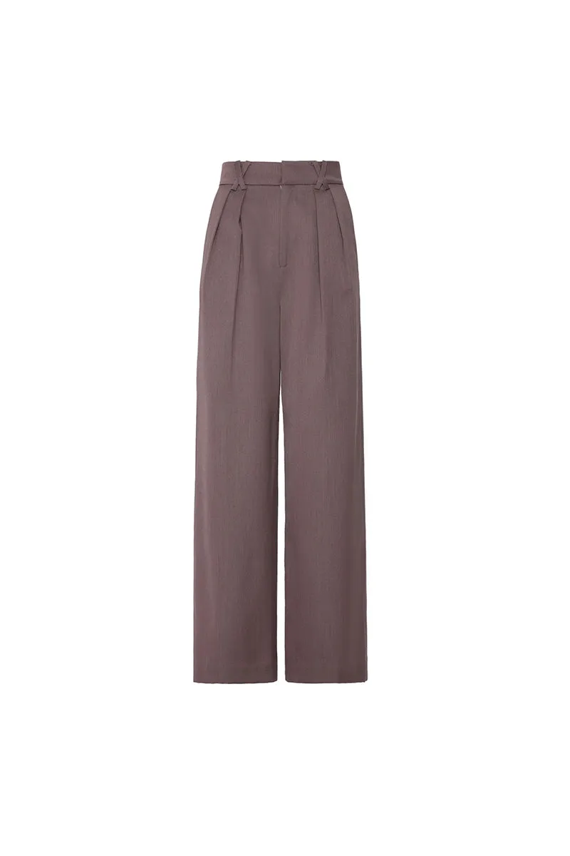 High-waisted Wide-leg Suit Pants