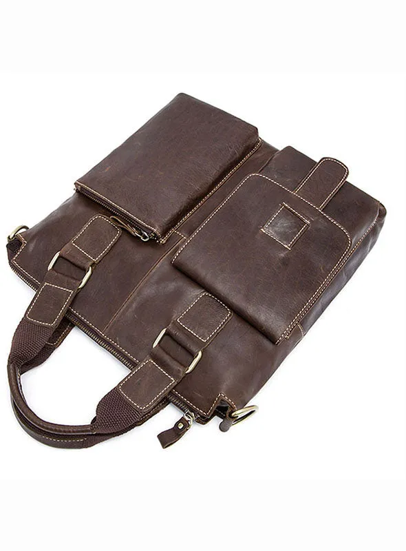 Hot Sell Trendy Leather Messenger Shoulder Top High Quality Handbags For Men 8259