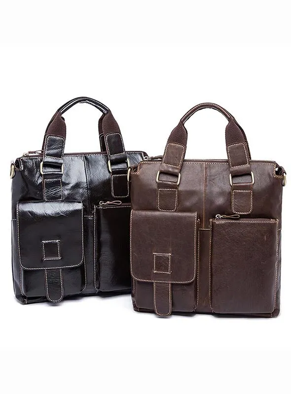 Hot Sell Trendy Leather Messenger Shoulder Top High Quality Handbags For Men 8259