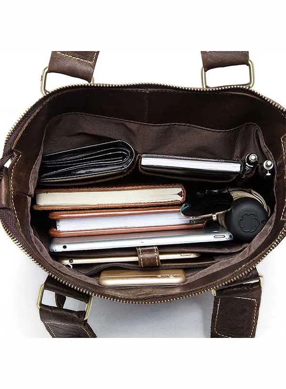 Hot Sell Trendy Leather Messenger Shoulder Top High Quality Handbags For Men 8259