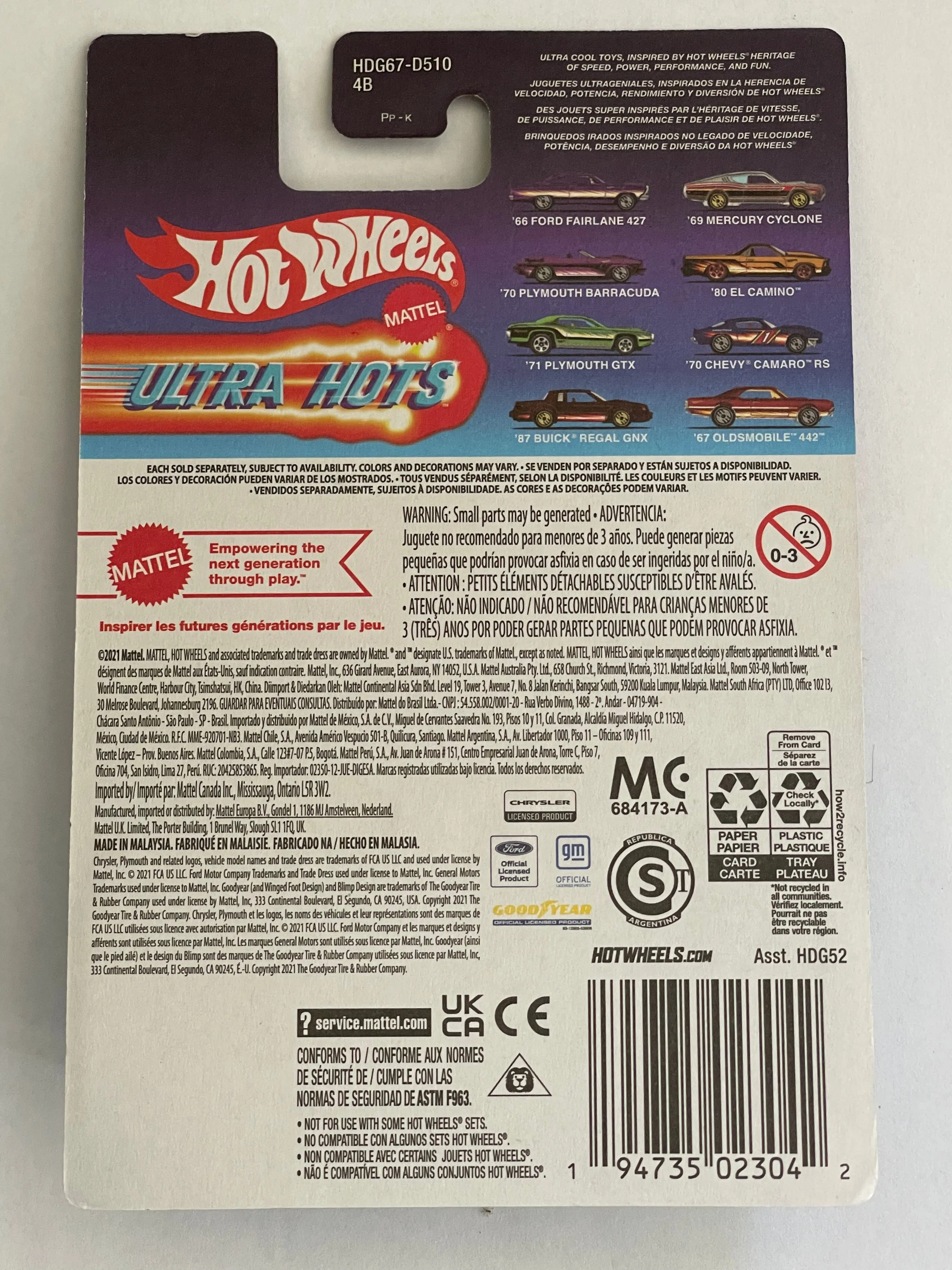 HOTWHEELS ULTRA HOTS ‘87 BUICK REGAL GNX