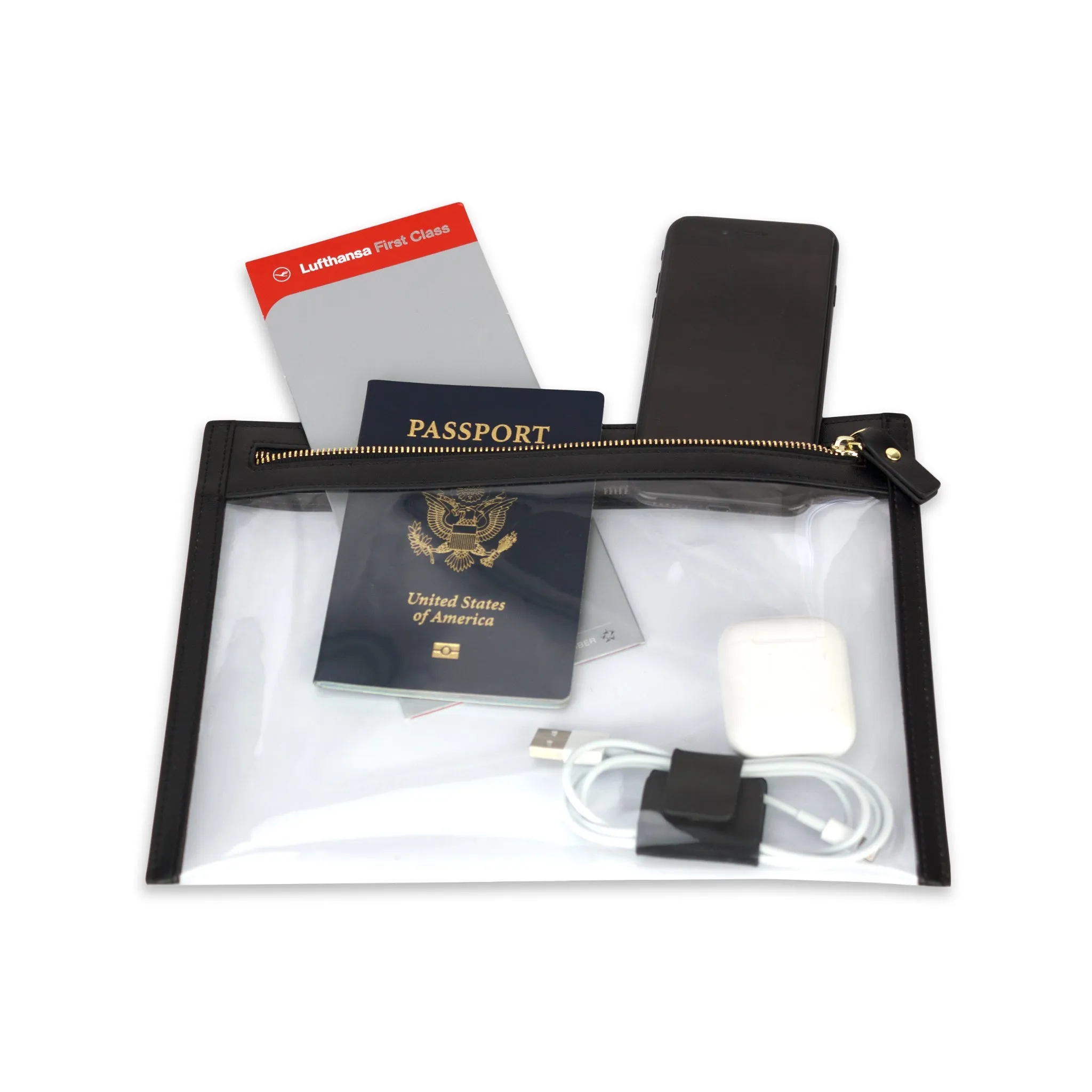 'I See You' Leather Travel Pouch Set
