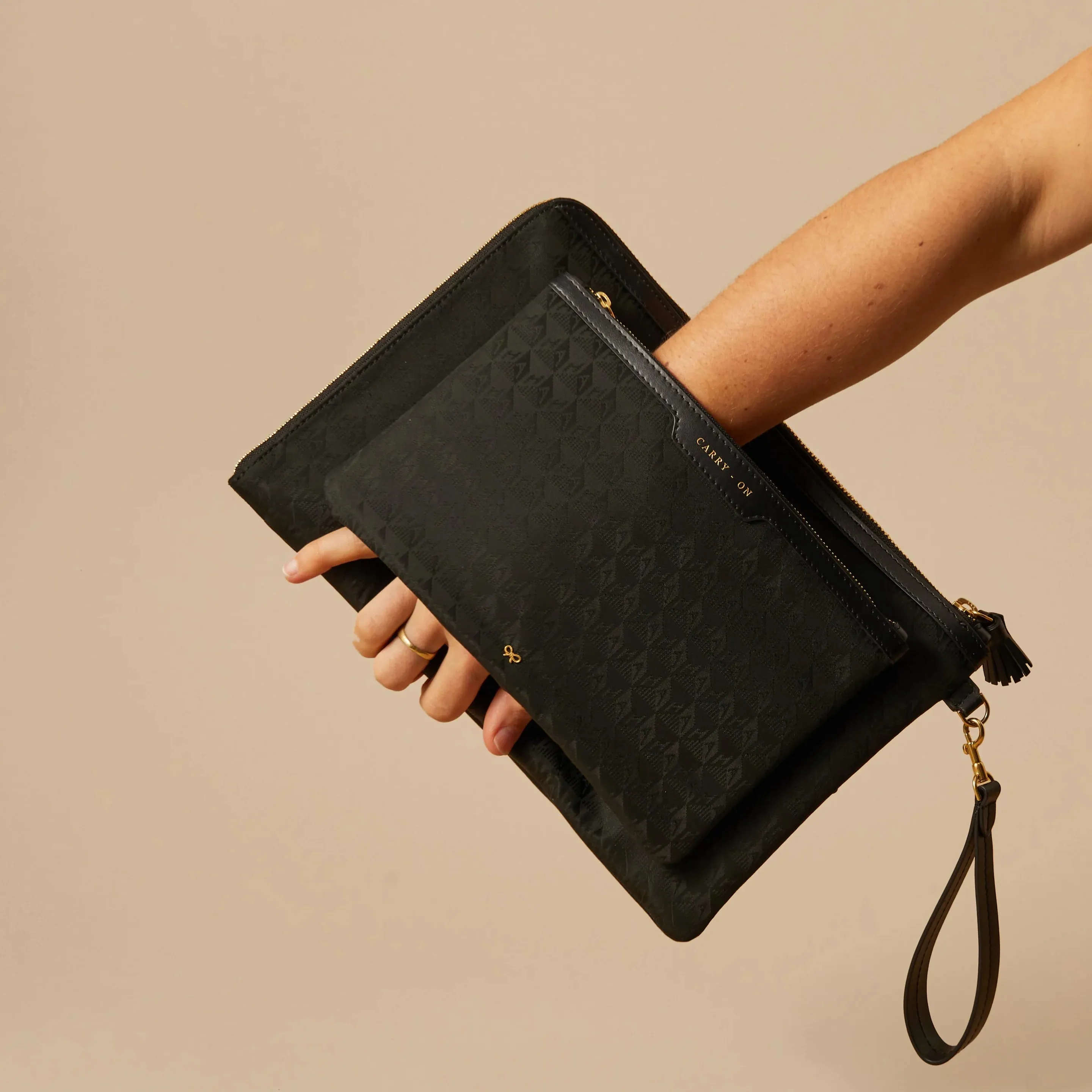 Journey Essentials in Black AH Logo Nylon