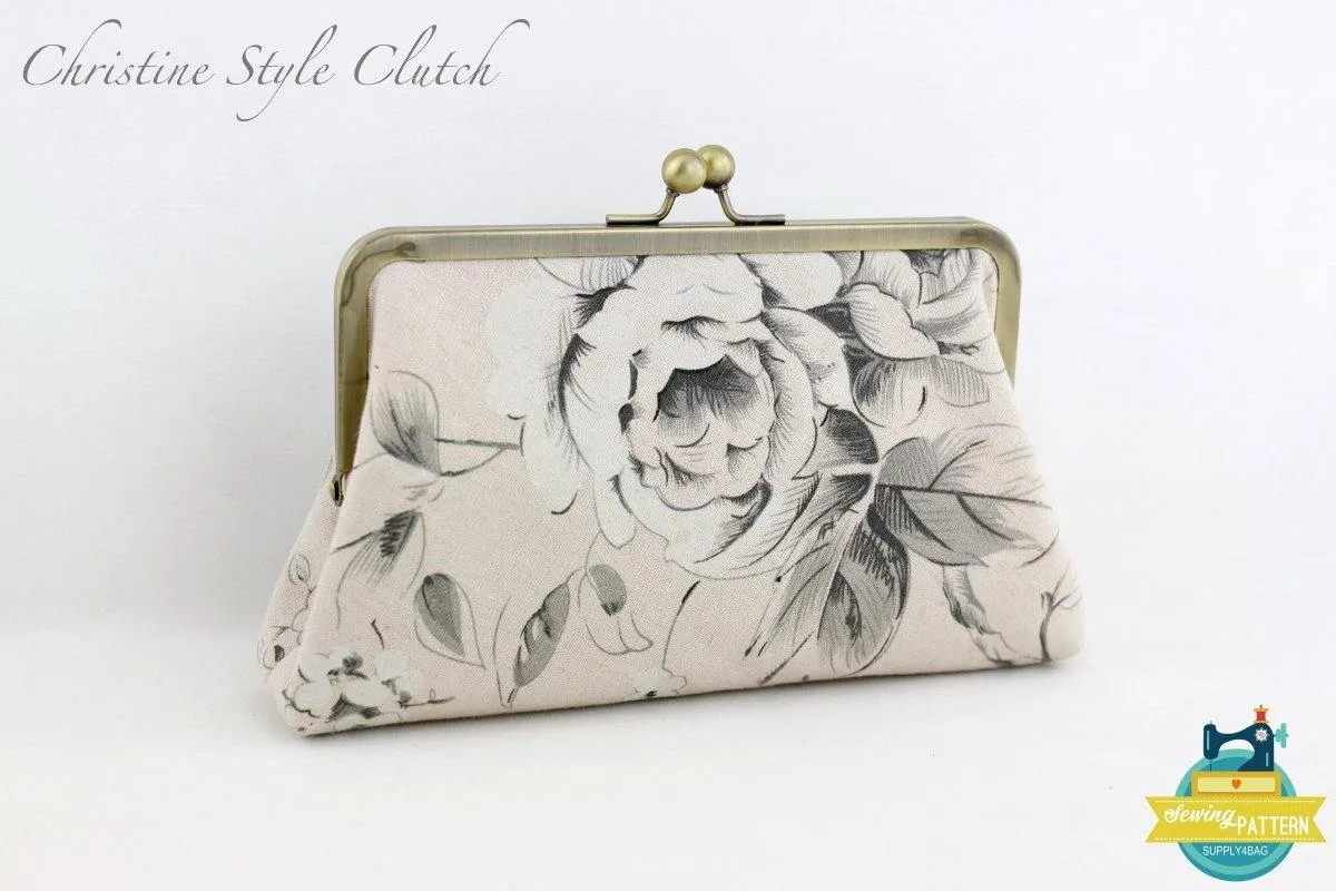 Kisslock Frame Clutch in 3 Different Styles - Tutorial & PDF Pattern