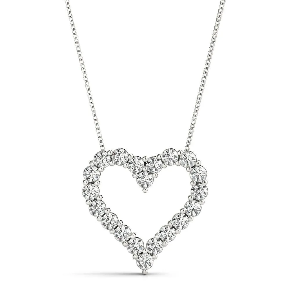 Kitty - Diamond Heart Pendant 0.60 carats. Lab Grown Diamonds