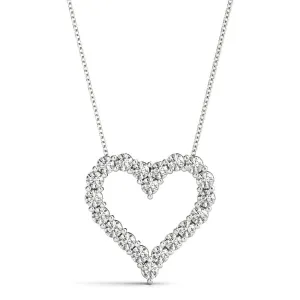 Kitty - Diamond Heart Pendant 0.60 carats. Lab Grown Diamonds