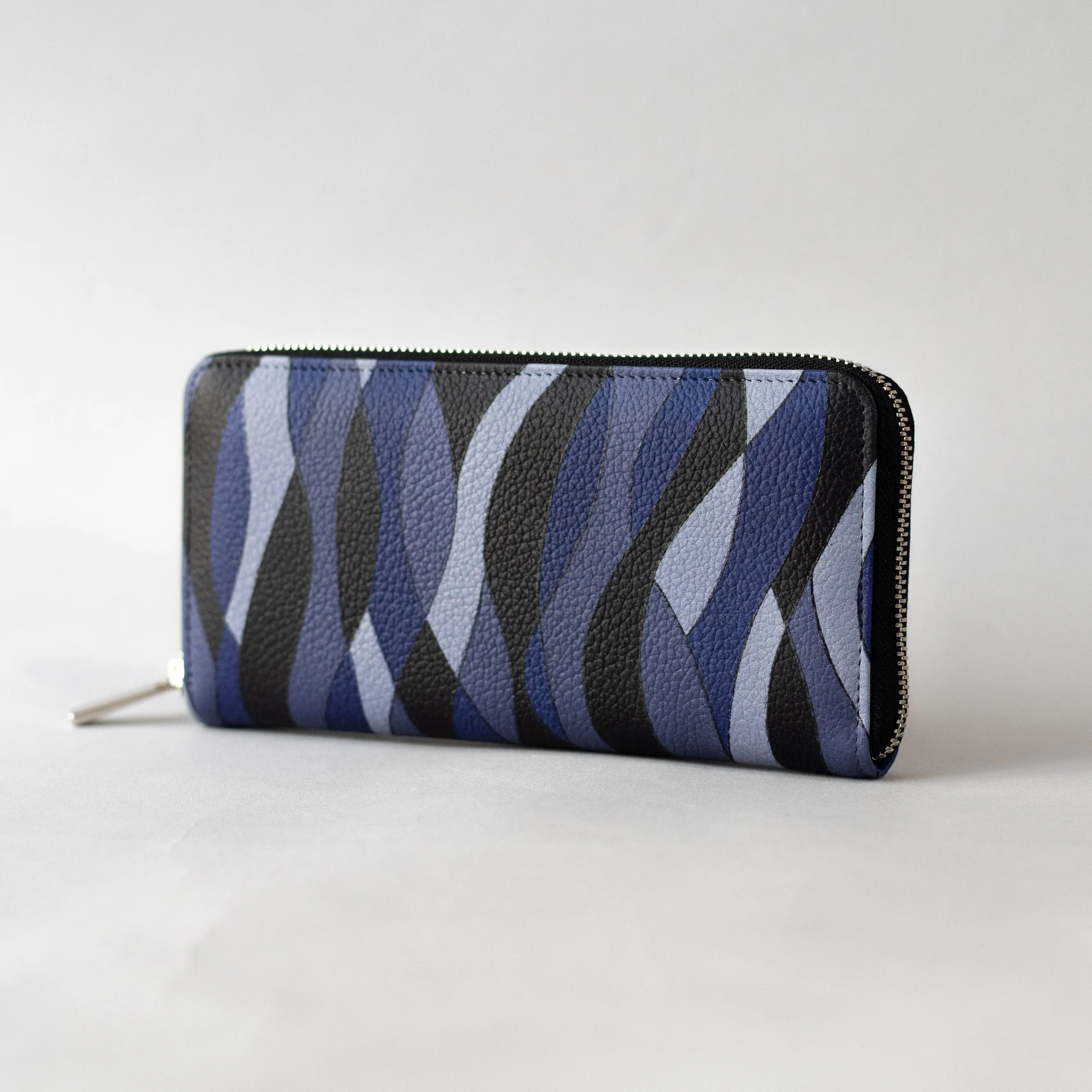Kyo-Yuzen Leather Long Wallet - 005