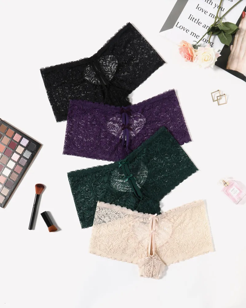 Lace BoyShorts High Waist Panties