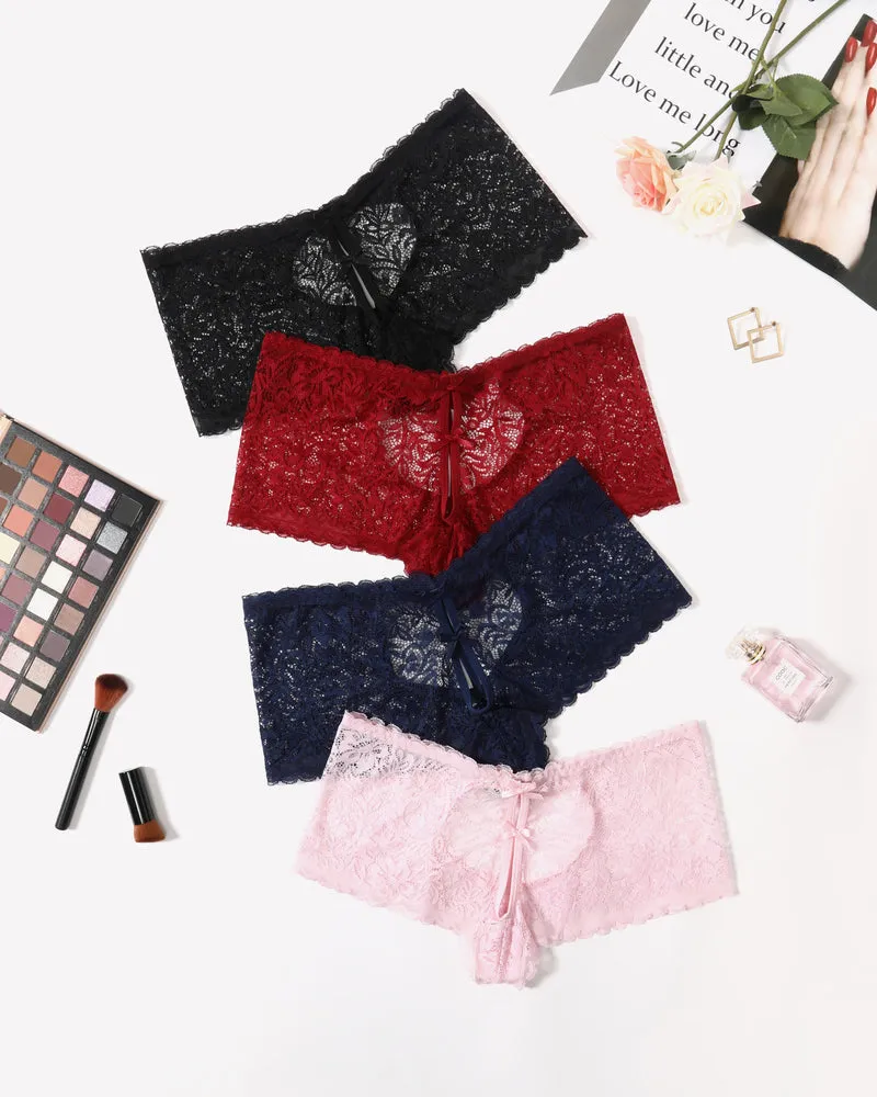 Lace BoyShorts High Waist Panties