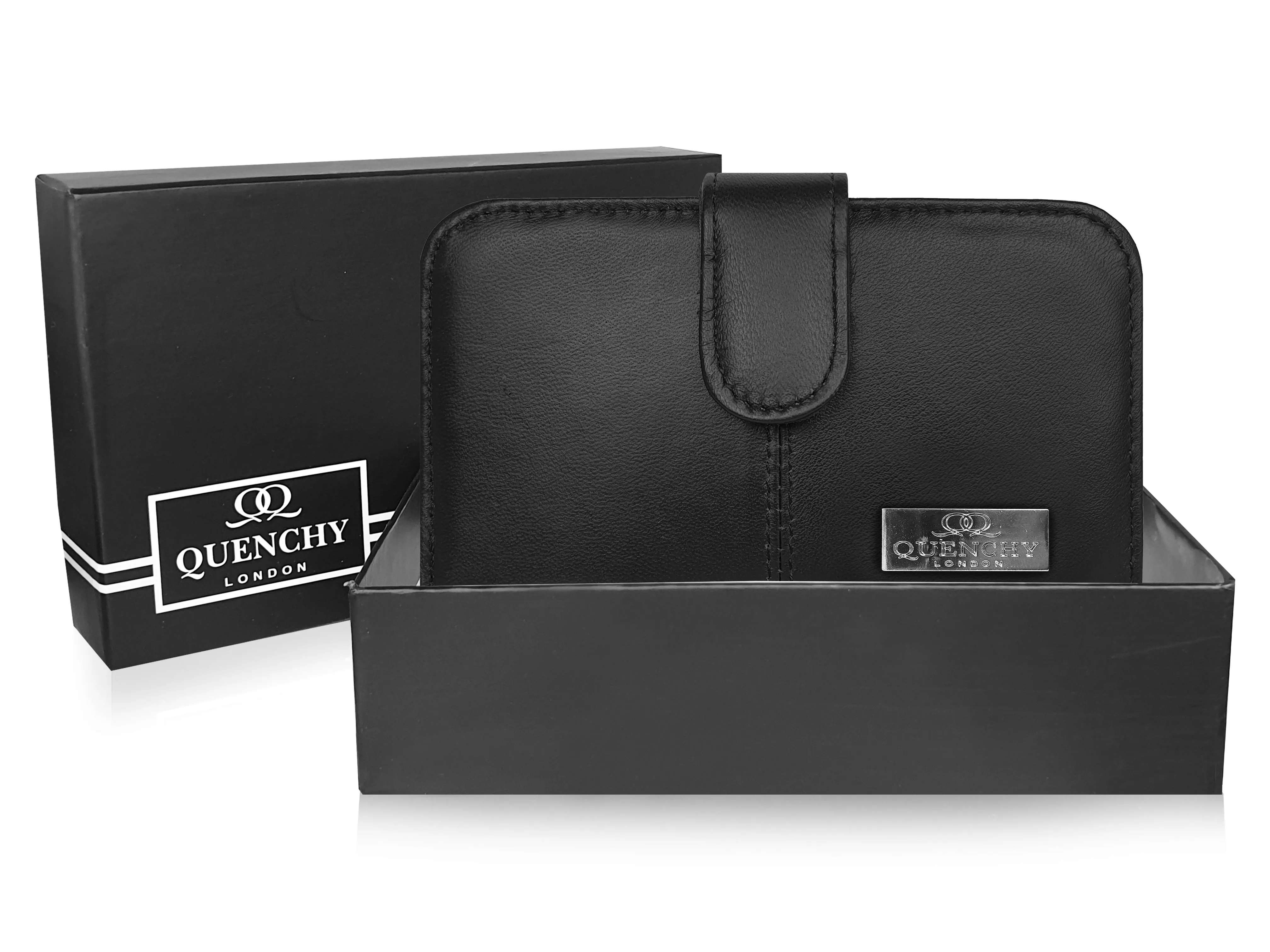 Ladies Designer Womens Leather Purse, RFID Protected Card Slots QL225