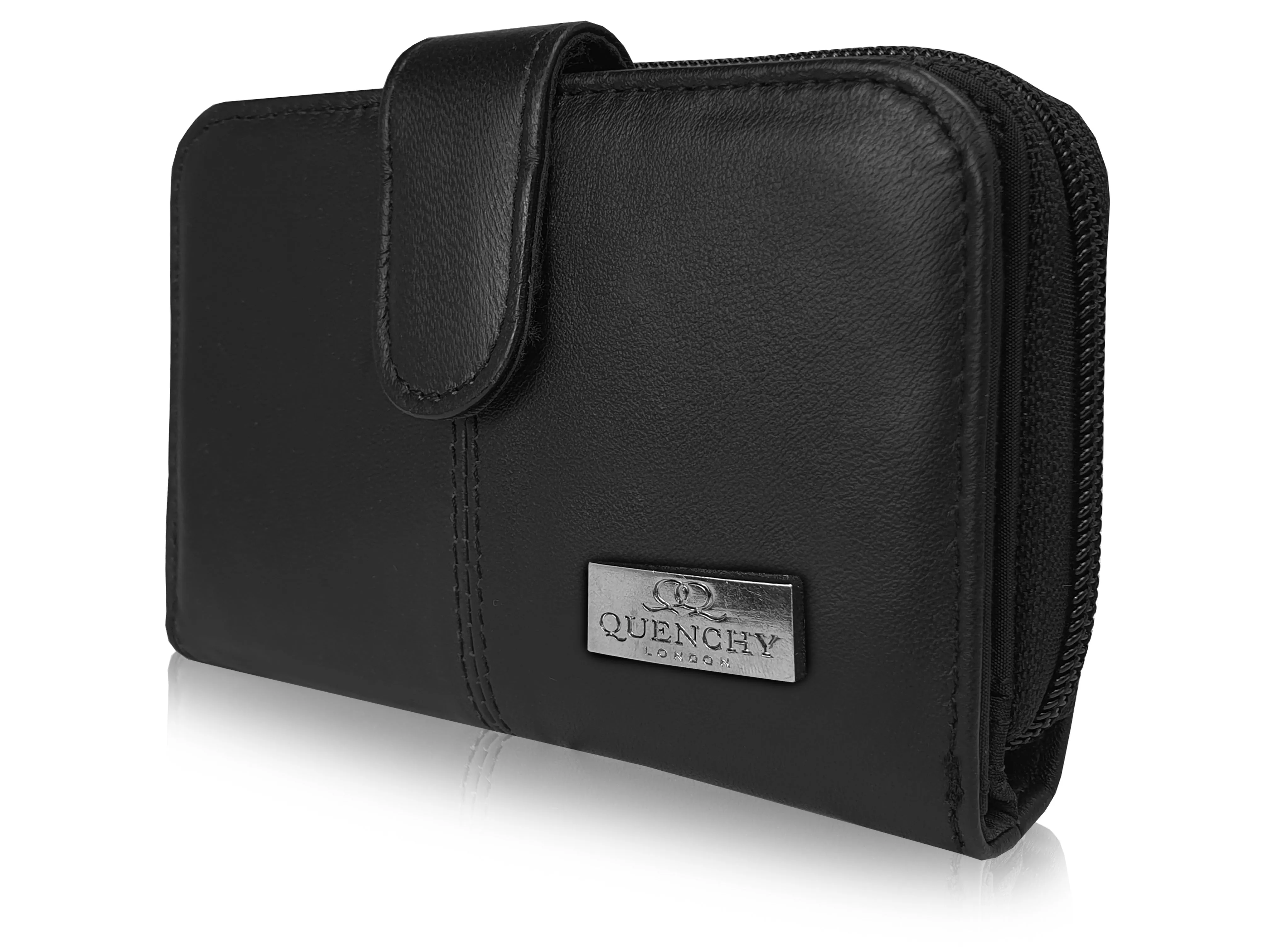 Ladies Designer Womens Leather Purse, RFID Protected Card Slots QL225