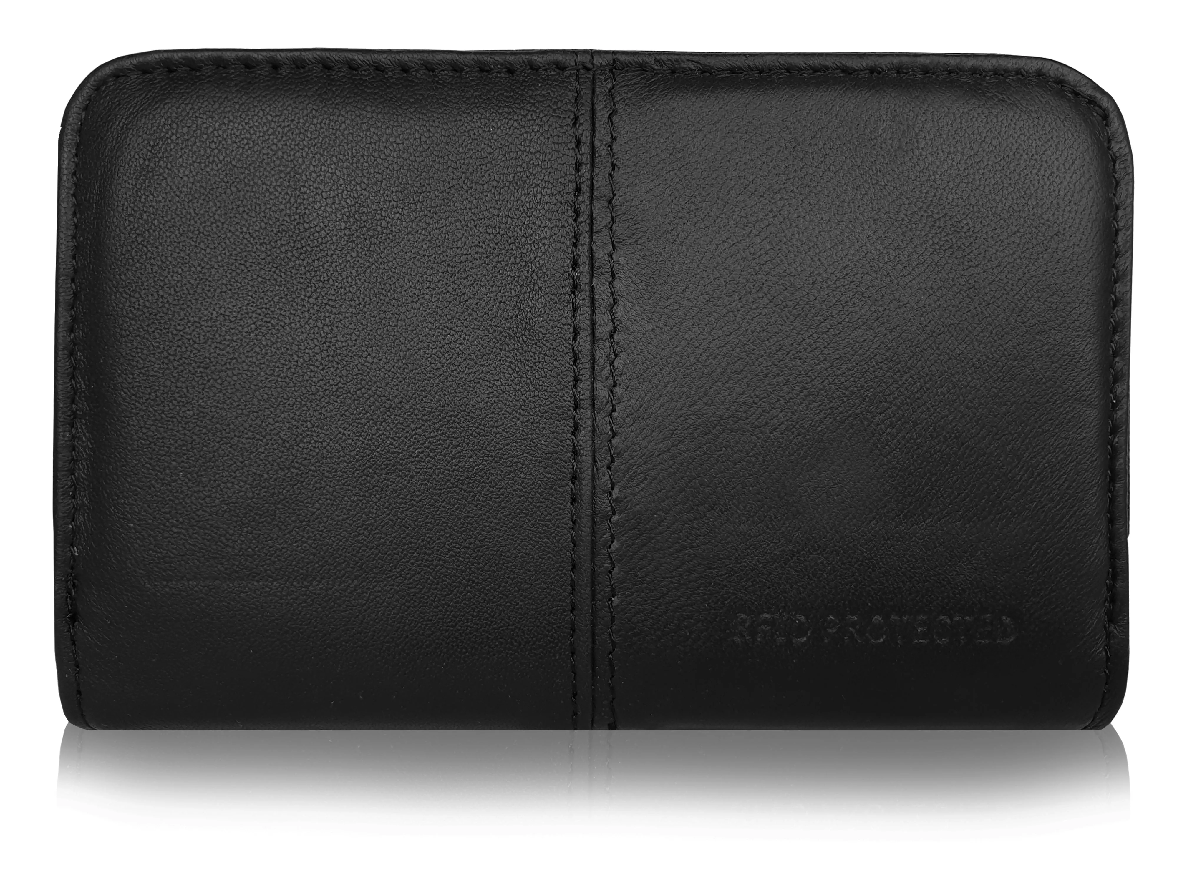 Ladies Designer Womens Leather Purse, RFID Protected Card Slots QL225