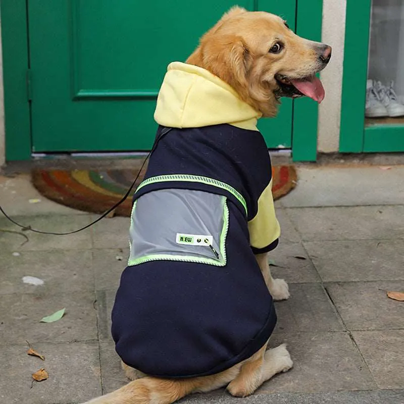 Large Dog Hoodie with Pockets - Warm & Stylish for Big Breeds