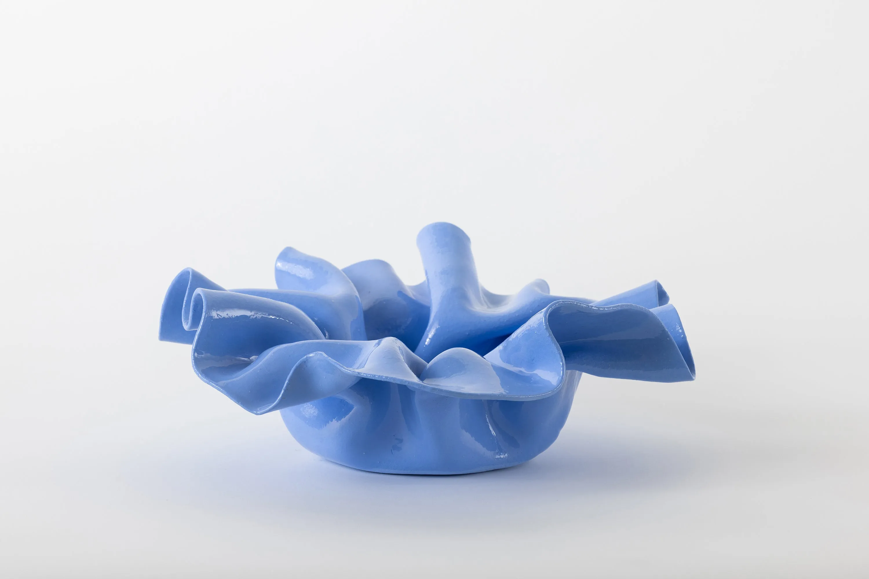 Large Wave Bowl Gloss Sky