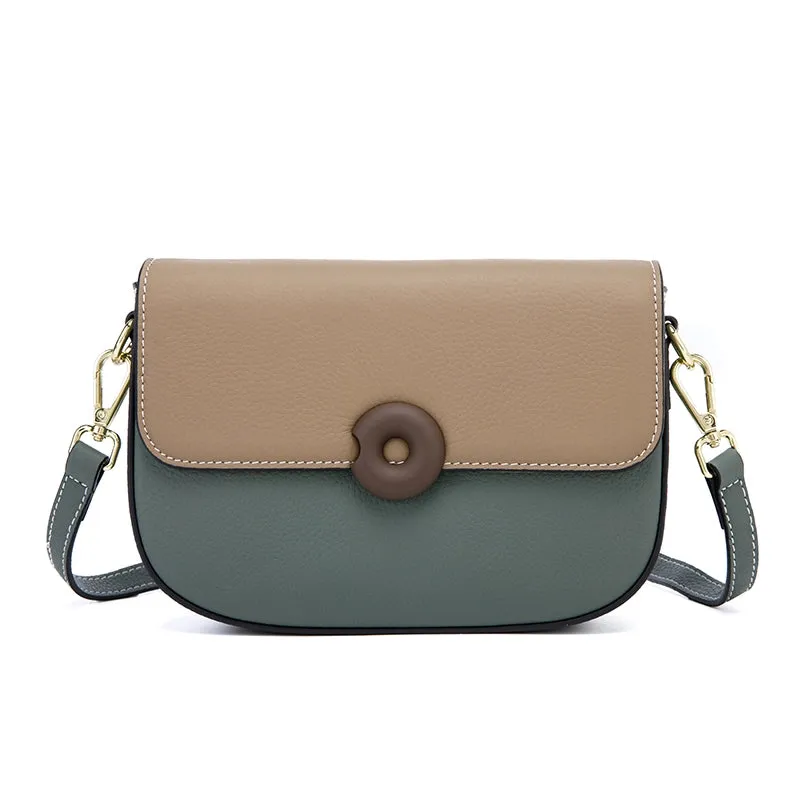 Leather Flap Crossbody Bag