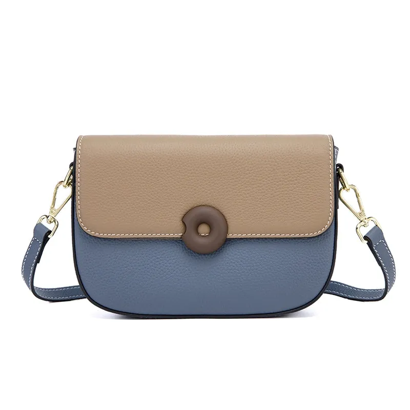 Leather Flap Crossbody Bag