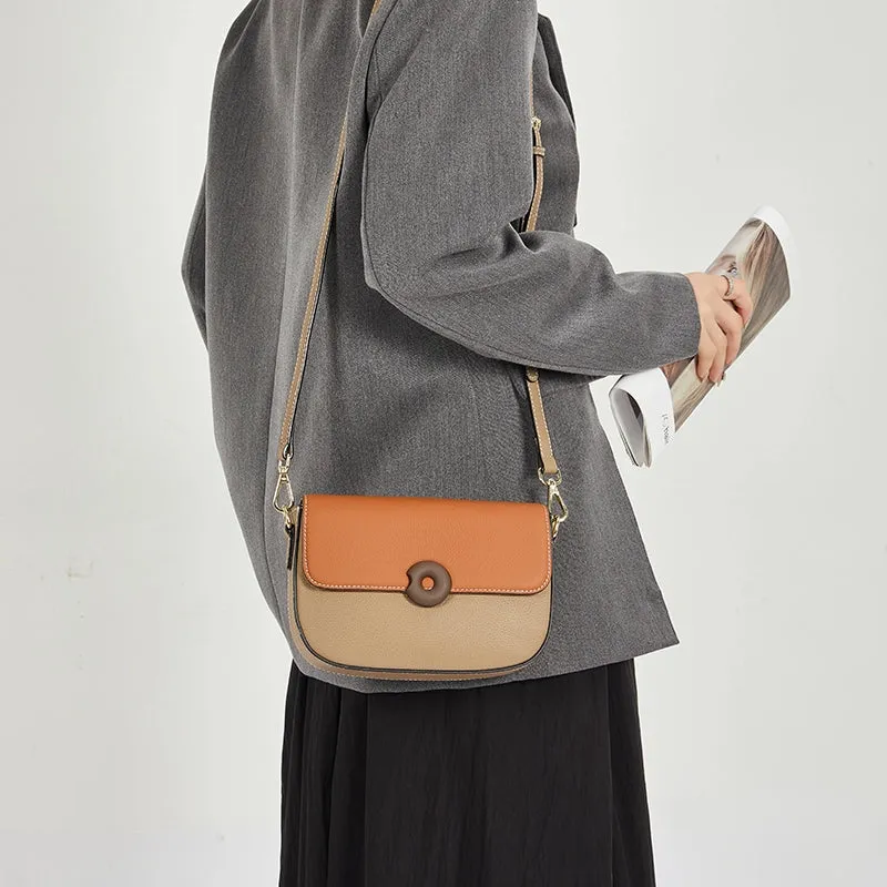 Leather Flap Crossbody Bag
