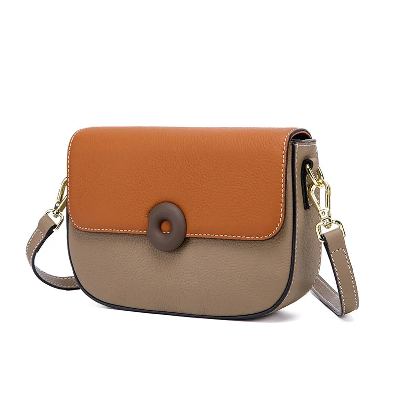 Leather Flap Crossbody Bag