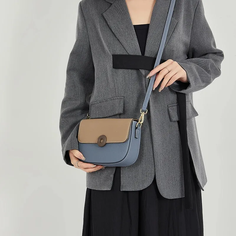 Leather Flap Crossbody Bag