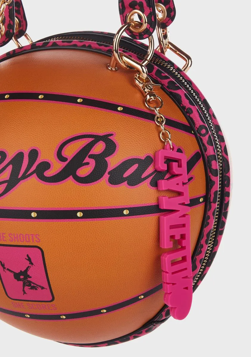 Leopard Betsey Ball Crossbody Bag