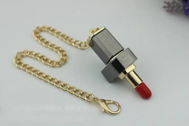 Lipstick Mortise Turn Lock 65mm Purse Charm Organizer Luggage Hardware Antique Gold Lock And Key Closure Small Bag Clutch Metal Accessories
