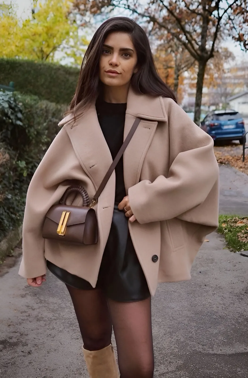 Lizzy Stylish Oversized Wool Coat