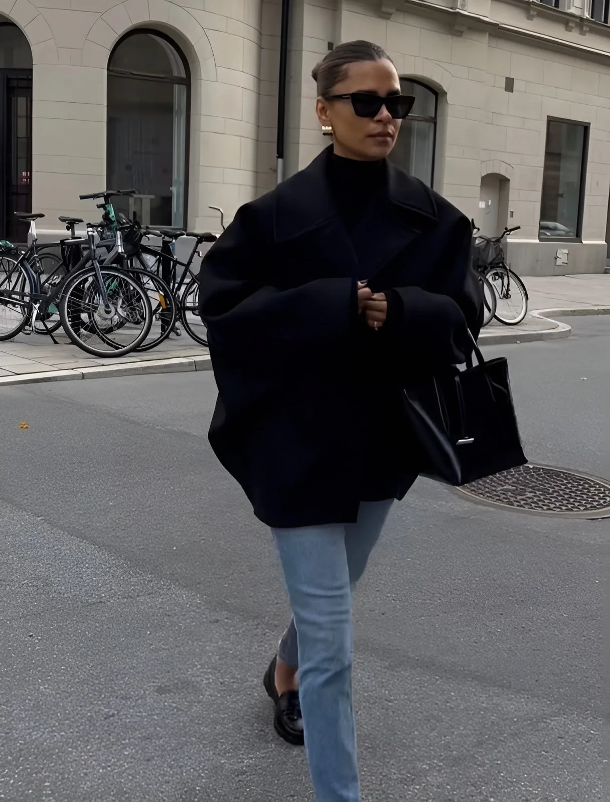 Lizzy Stylish Oversized Wool Coat