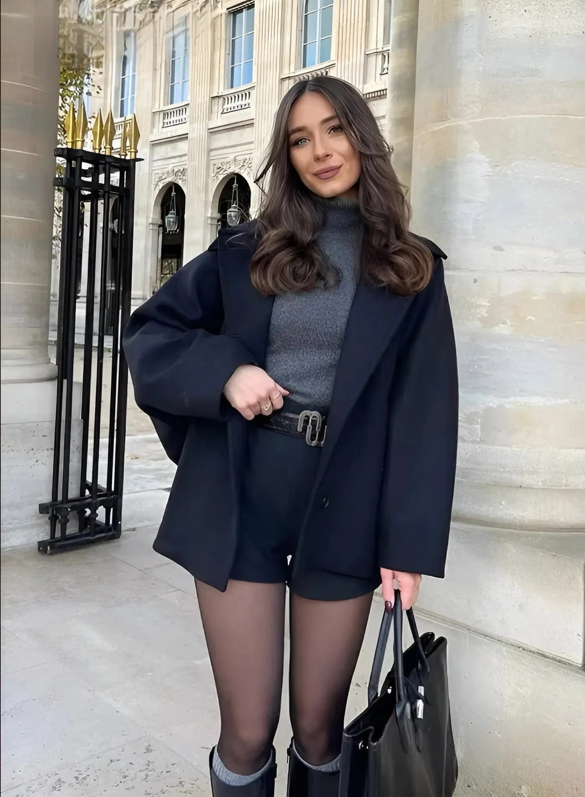 Lizzy Stylish Oversized Wool Coat