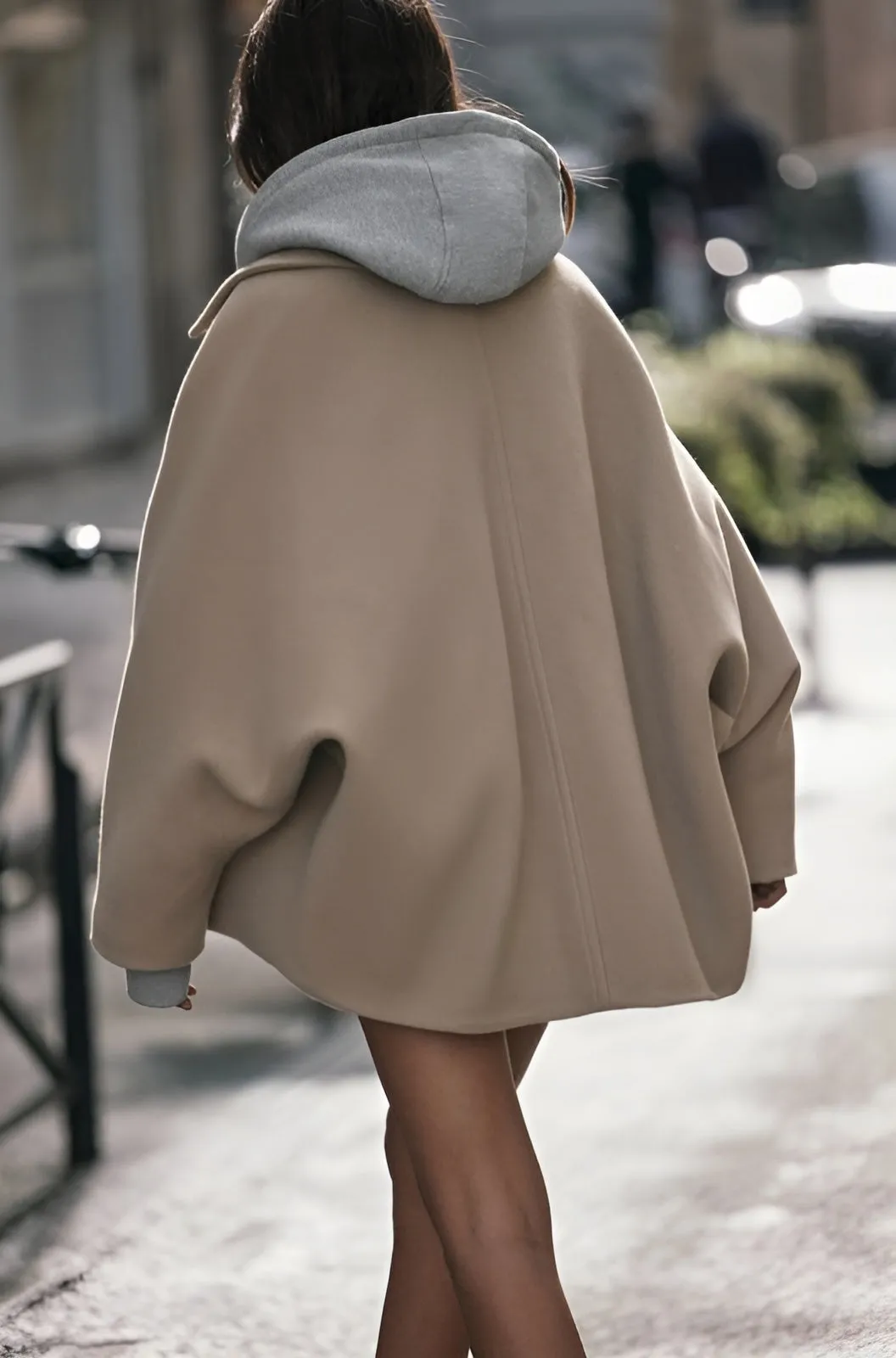 Lizzy Stylish Oversized Wool Coat