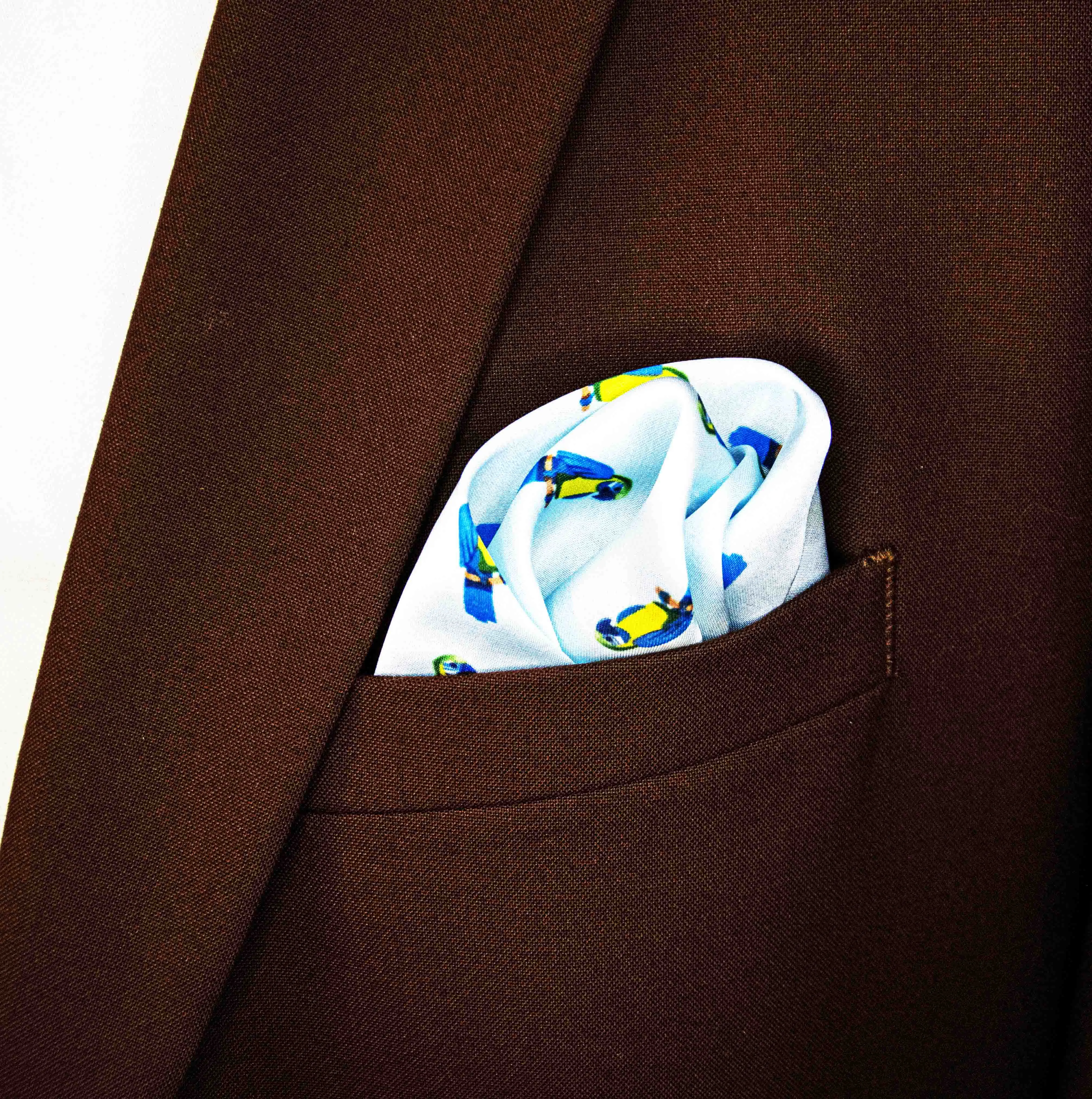 Macaw – Silk Pocket Squares