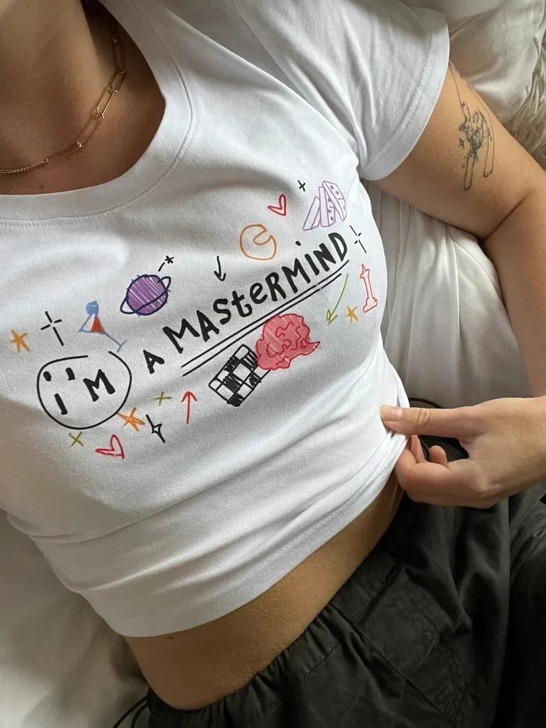 Mastermind Graphic Stylish White Tee