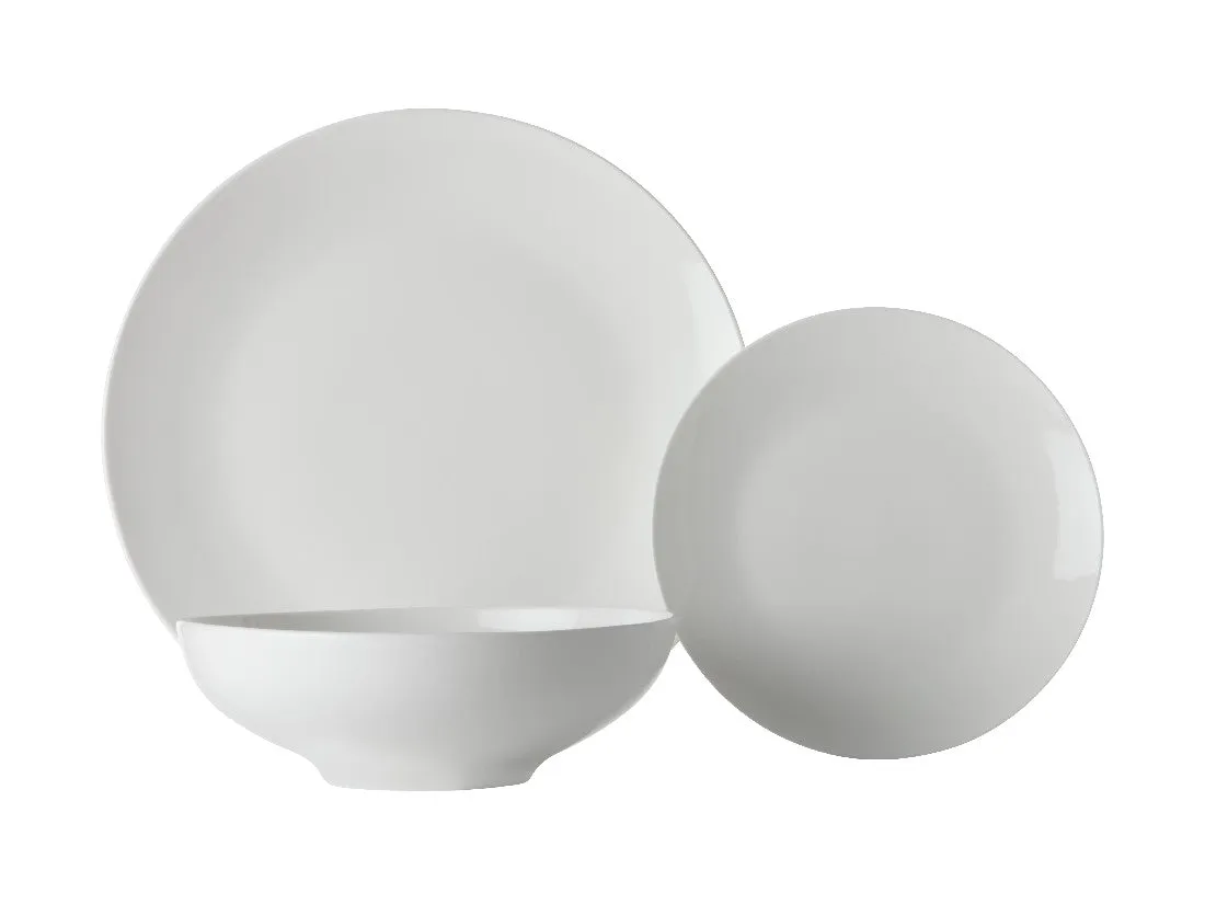 Maxwell & Williams White Basics Tribeca Coupe Dinner Set 12pc Gb