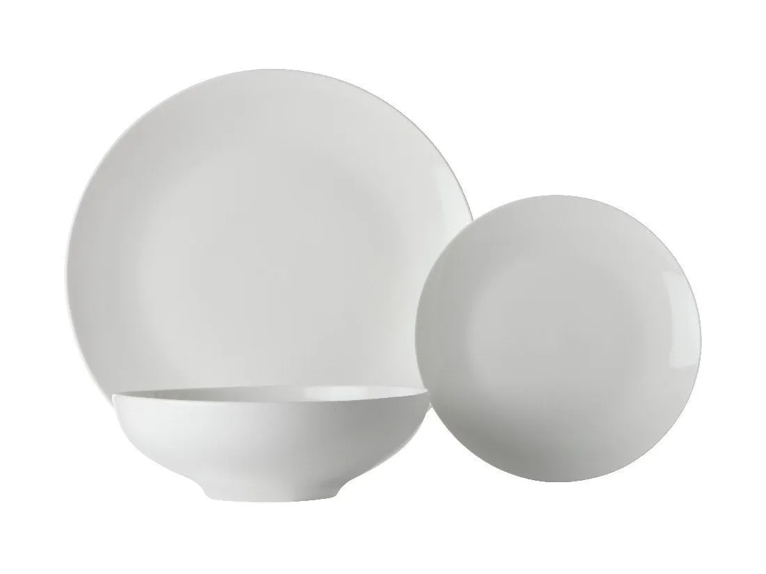 Maxwell & Williams White Basics Tribeca Coupe Dinner Set 12pc Gb