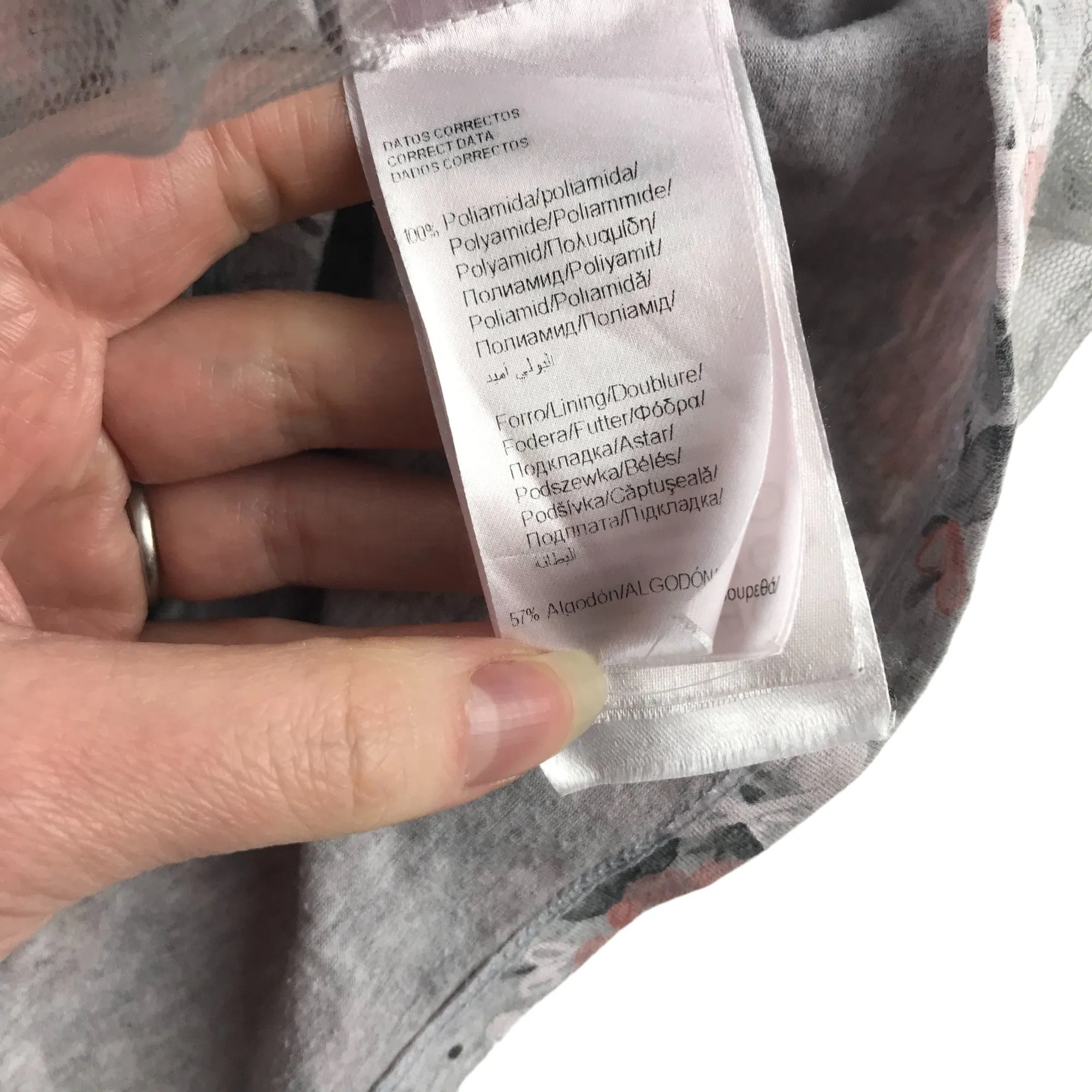 Mayoral Skirt Age 5 Grey Tulle Floral Print
