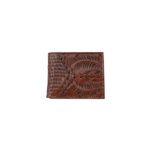 Men's Bi-Fold Wallet - Dark Brown