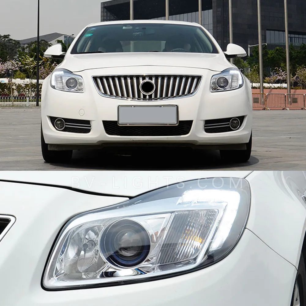 Modified headlight assembly for Buick Regal 2009-2013 Upgrade to the Latest Style LED headlight lamp  Daytime running light